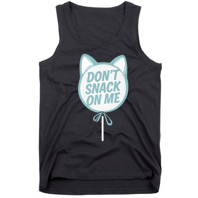 DonT Snack On Me Funny Cat Retro Sweet Treat Tank Top