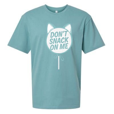 DonT Snack On Me Funny Cat Retro Sweet Treat Sueded Cloud Jersey T-Shirt