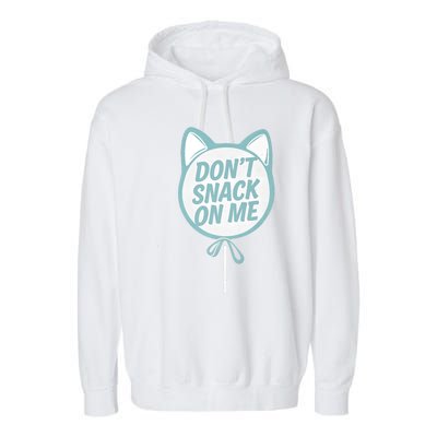 DonT Snack On Me Funny Cat Retro Sweet Treat Garment-Dyed Fleece Hoodie