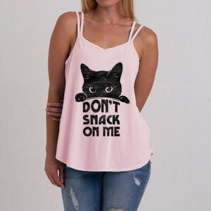 DonT Snack On Me Funny Cats Lover 2024 Women's Strappy Tank