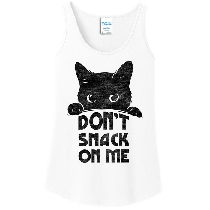 DonT Snack On Me Funny Cats Lover 2024 Ladies Essential Tank