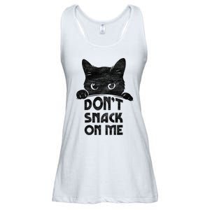 DonT Snack On Me Funny Cats Lover 2024 Ladies Essential Flowy Tank