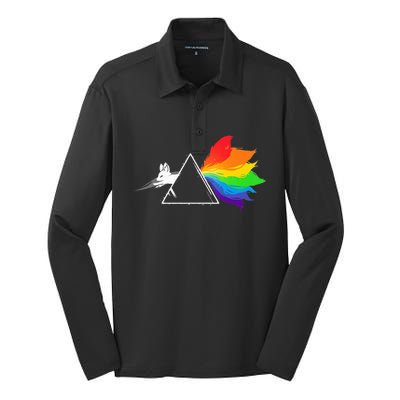 Dark Side Of The Kitsune Silk Touch Performance Long Sleeve Polo