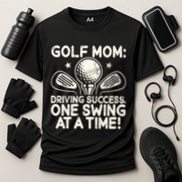 Driving Success One Swing At A Time Golf Cooling Performance Crew T-Shirt