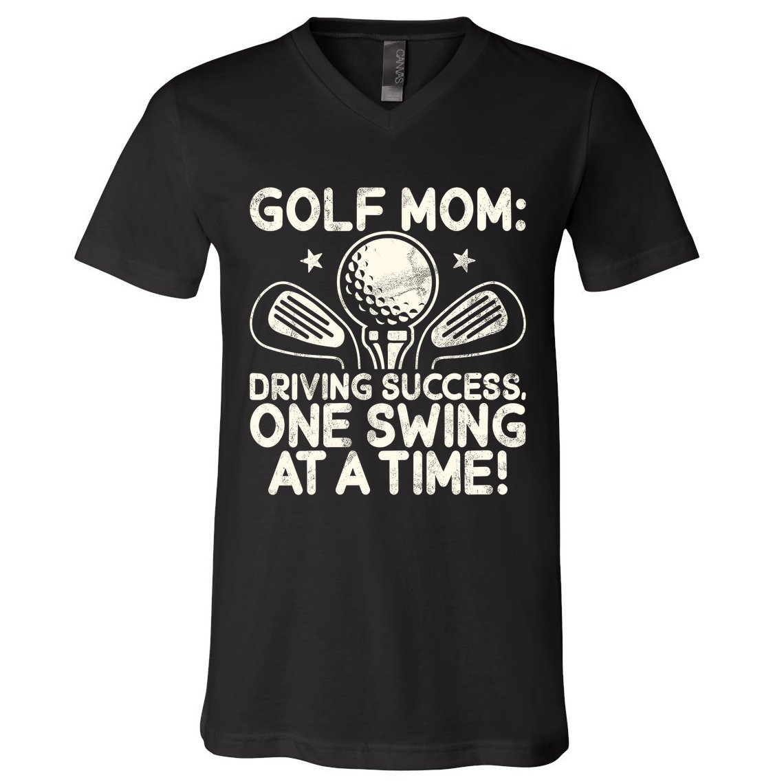 Driving Success One Swing At A Time Golf V-Neck T-Shirt