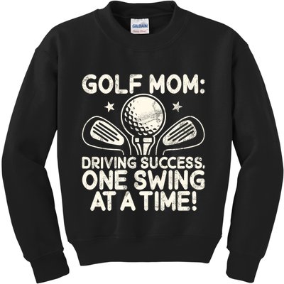Driving Success One Swing At A Time Golf Kids Sweatshirt