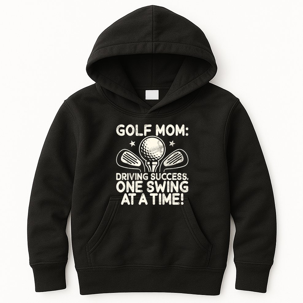 Driving Success One Swing At A Time Golf Kids Hoodie