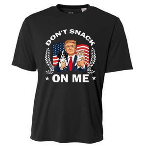 DonT Snack On Me Funny Cat Donald Trump Make Cat Safe Again Gift Cooling Performance Crew T-Shirt