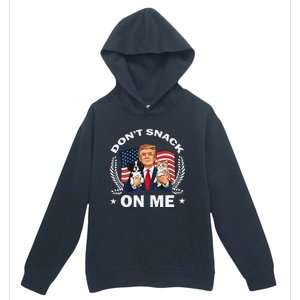 DonT Snack On Me Funny Cat Donald Trump Make Cat Safe Again Gift Urban Pullover Hoodie