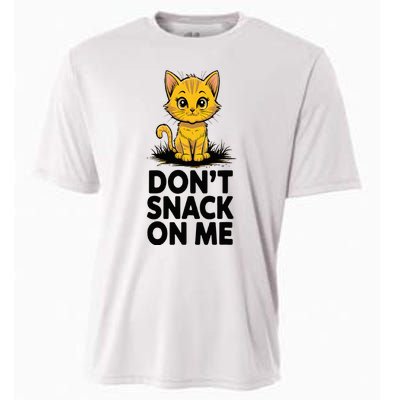 DonT Snack On Me Funny Cat Cooling Performance Crew T-Shirt