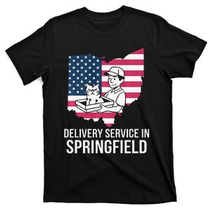 Delivery Service Oh Debate Trump Harris Eating The Cats T-Shirt