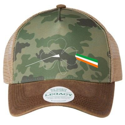 Dark Side Of The Shamrock Funny Saint Patrick's Day Legacy Tie Dye Trucker Hat