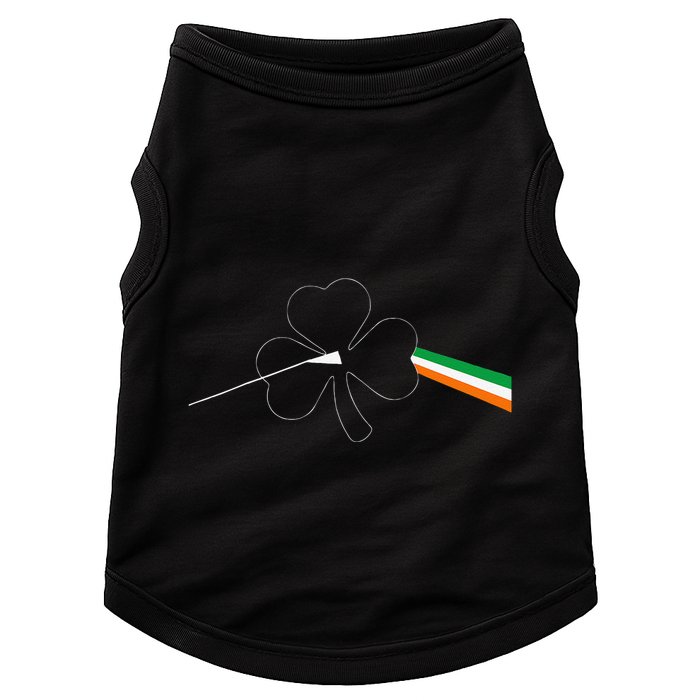 Dark Side Of The Shamrock Funny Saint Patrick's Day Doggie Tank