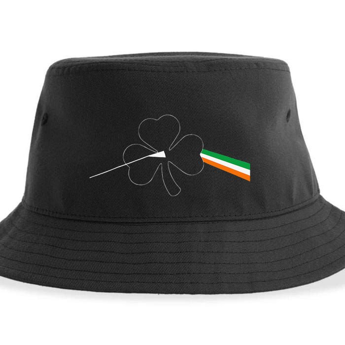 Dark Side Of The Shamrock Funny Saint Patrick's Day Sustainable Bucket Hat