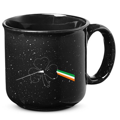 Dark Side Of The Shamrock Funny Saint Patrick's Day 15oz Campfire Ceramic Mug