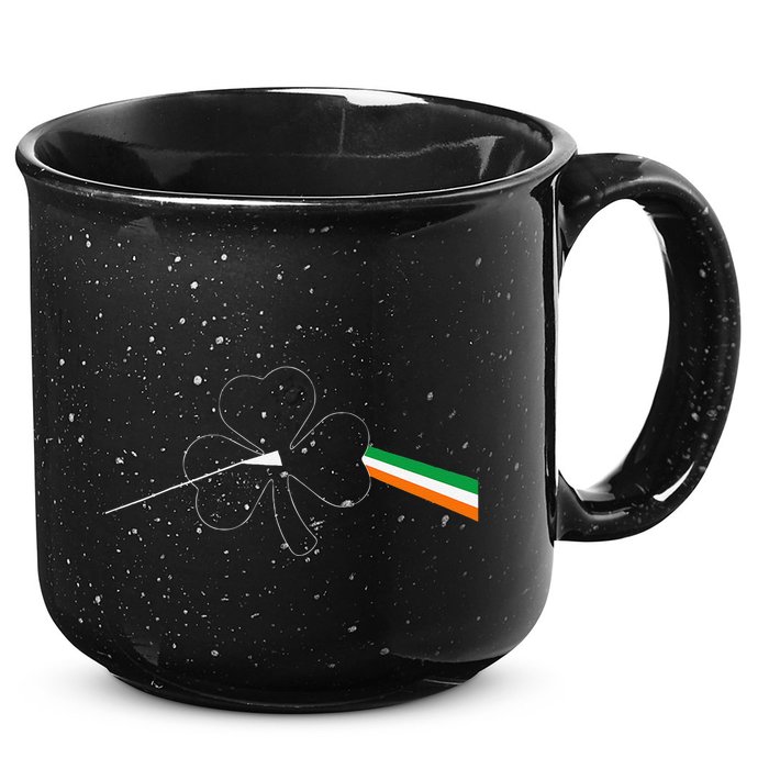 Dark Side Of The Shamrock Funny Saint Patrick's Day 15oz Campfire Ceramic Mug