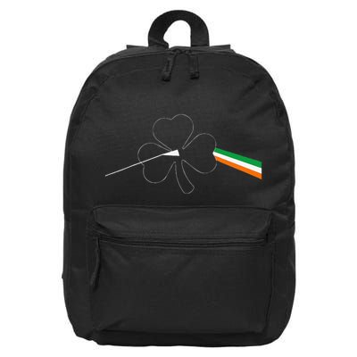 Dark Side Of The Shamrock Funny Saint Patrick's Day 16 in Basic Backpack