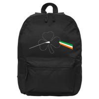 Dark Side Of The Shamrock Funny Saint Patrick's Day 16 in Basic Backpack