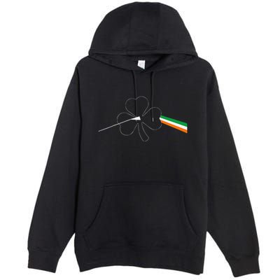 Dark Side Of The Shamrock Funny Saint Patrick's Day Premium Pullover Hoodie