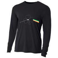 Dark Side Of The Shamrock Funny Saint Patrick's Day Cooling Performance Long Sleeve Crew