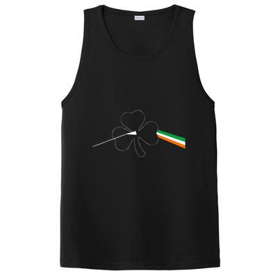 Dark Side Of The Shamrock Funny Saint Patrick's Day PosiCharge Competitor Tank
