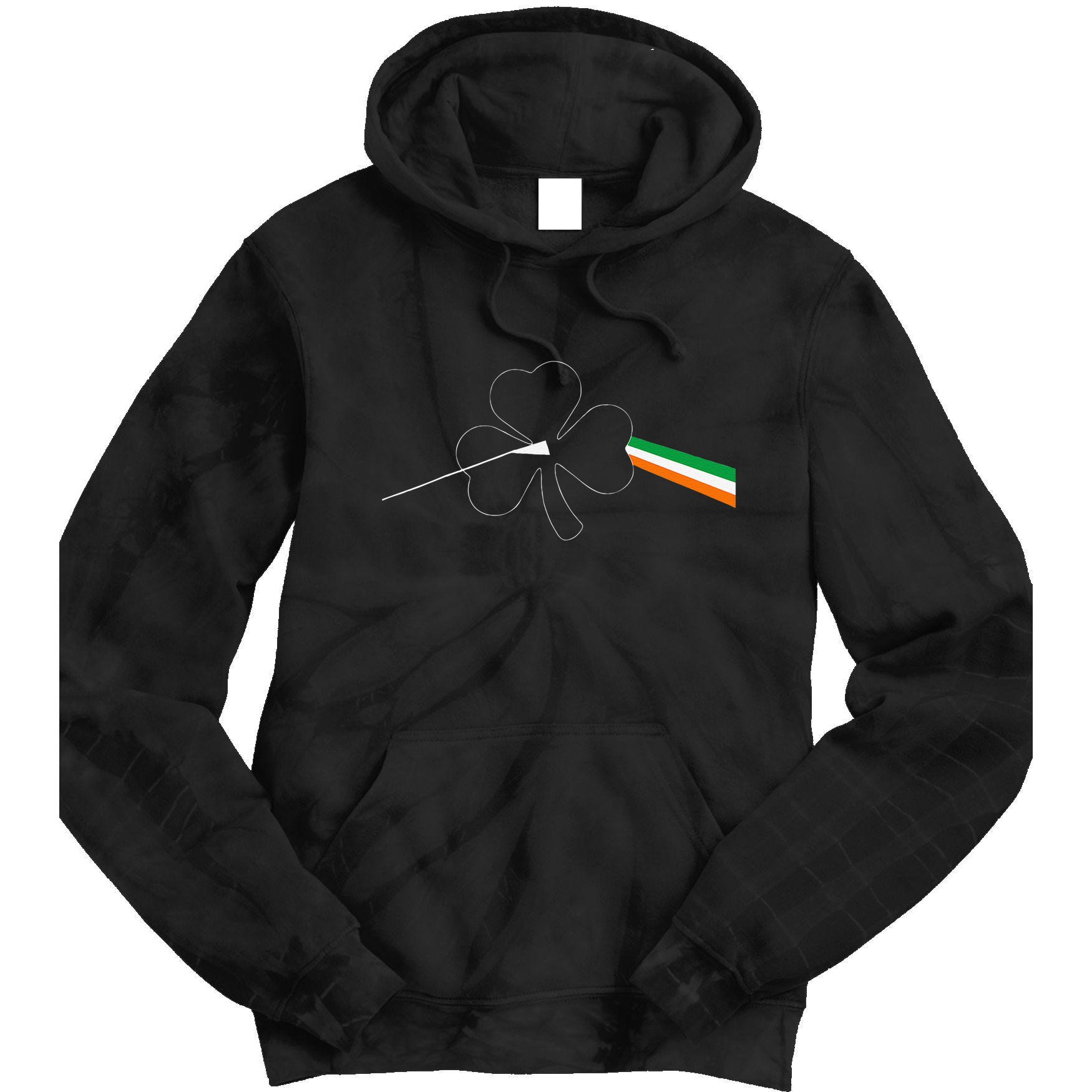 Dark Side Of The Shamrock Funny Saint Patrick's Day Tie Dye Hoodie