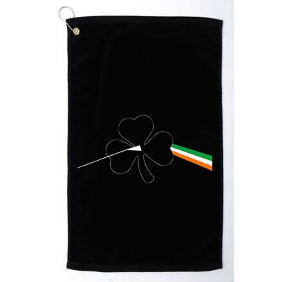 Dark Side Of The Shamrock Funny Saint Patrick's Day Golf Towel