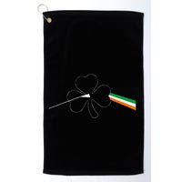 Dark Side Of The Shamrock Funny Saint Patrick's Day Golf Towel