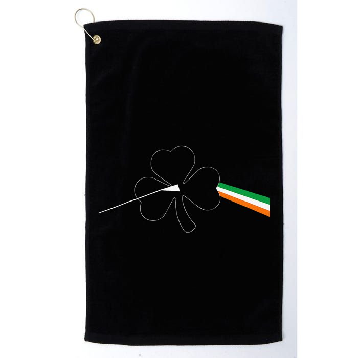 Dark Side Of The Shamrock Funny Saint Patrick's Day Golf Towel