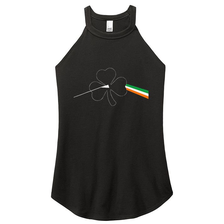 Dark Side Of The Shamrock Funny Saint Patrick's Day Women's Perfect Tri Rocker Tank