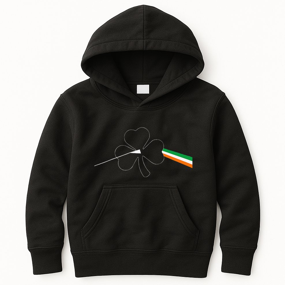 Dark Side Of The Shamrock Funny Saint Patrick's Day Kids Hoodie
