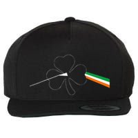 Dark Side Of The Shamrock Funny Saint Patrick's Day Wool Snapback Cap
