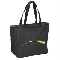 Dark Side Of The Shamrock Funny Saint Patrick's Day Zip Tote Bag