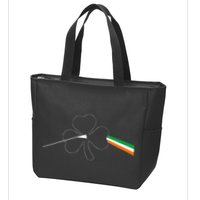 Dark Side Of The Shamrock Funny Saint Patrick's Day Zip Tote Bag