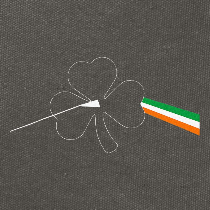 Dark Side Of The Shamrock Funny Saint Patrick's Day Cotton Canvas Backpack