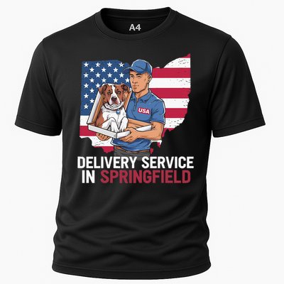 Delivery Service Oh Debate Trump Harris Eating The Dogs Cooling Performance Crew T-Shirt