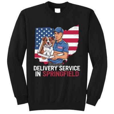 Delivery Service Oh Debate Trump Harris Eating The Dogs Sweatshirt