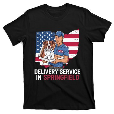 Delivery Service Oh Debate Trump Harris Eating The Dogs T-Shirt