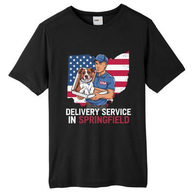 Delivery Service Oh Debate Trump Harris Eating The Dogs Tall Fusion ChromaSoft Performance T-Shirt