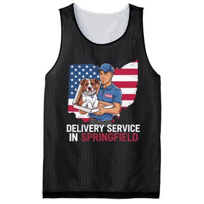 Delivery Service Oh Debate Trump Harris Eating The Dogs Mesh Reversible Basketball Jersey Tank