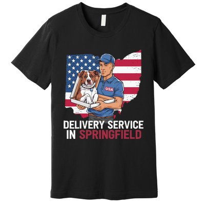 Delivery Service Oh Debate Trump Harris Eating The Dogs Premium T-Shirt