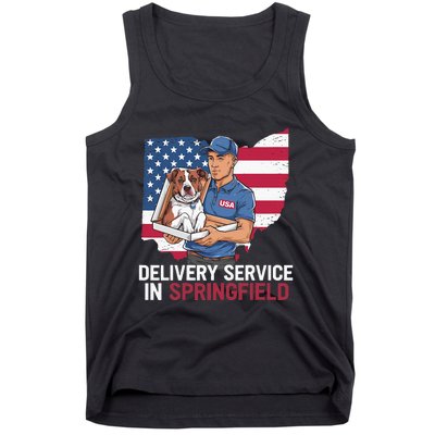 Delivery Service Oh Debate Trump Harris Eating The Dogs Tank Top