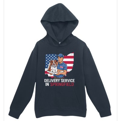 Delivery Service Oh Debate Trump Harris Eating The Dogs Urban Pullover Hoodie