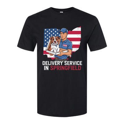 Delivery Service Oh Debate Trump Harris Eating The Dogs Softstyle CVC T-Shirt