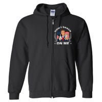 DonT Snack On Me Funny Cat Donald Trump Make Cat Safe Again Full Zip Hoodie