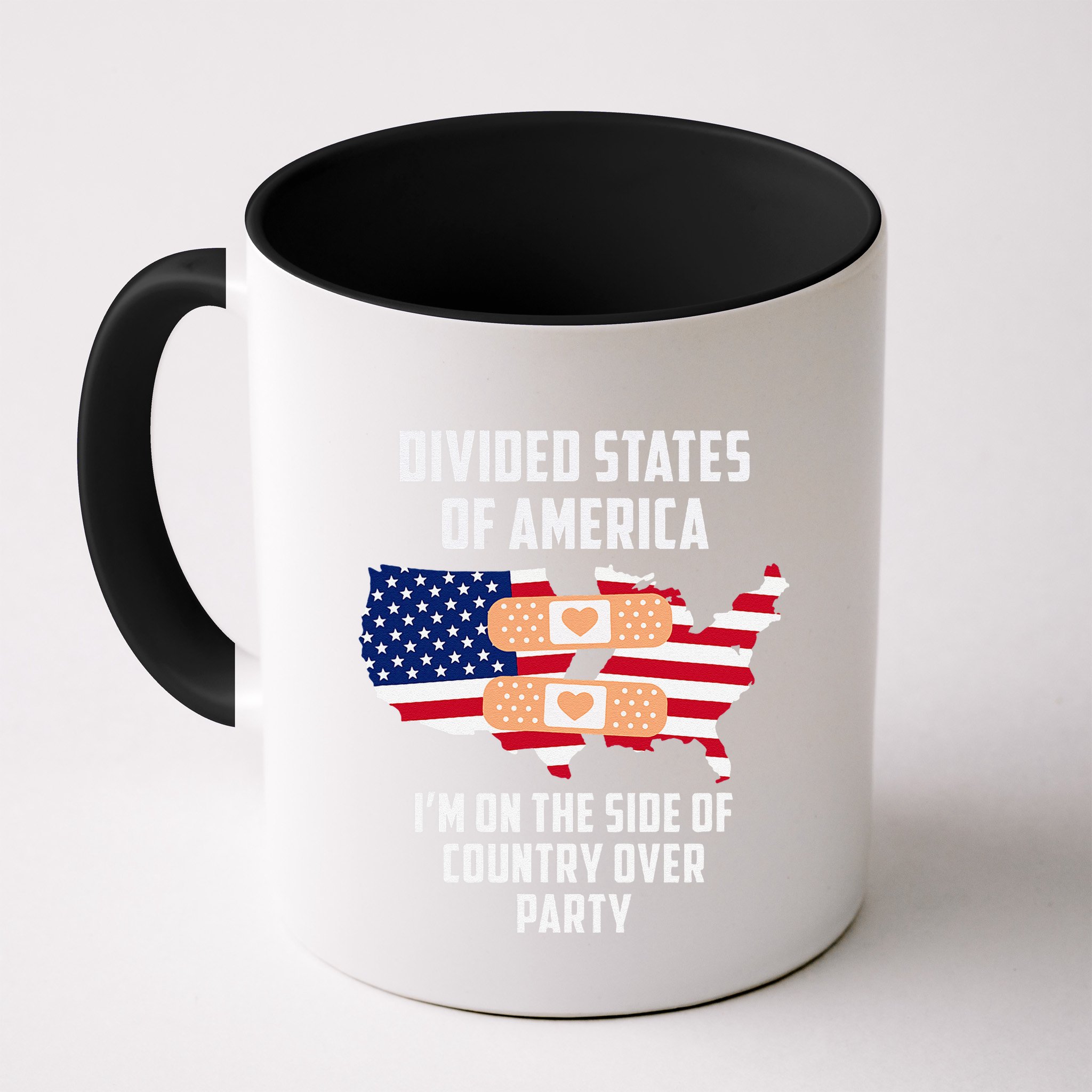 Divided States Of America Patriotic Love Country Over Party Mug