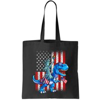 Dino Statue Of Liberty 4th Of July American Flag Patriotic 4th Of July Apparel B Bag