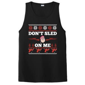 DonT Sled On Me Gun Owner Pun Santa Guns Ugly Christmas Gift PosiCharge Competitor Tank