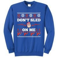 DonT Sled On Me Gun Owner Pun Santa Guns Ugly Christmas Gift Sweatshirt