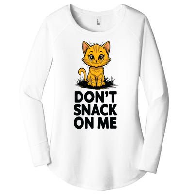 Dont Snack On Me Funny Cat Women's Perfect Tri Tunic Long Sleeve Shirt